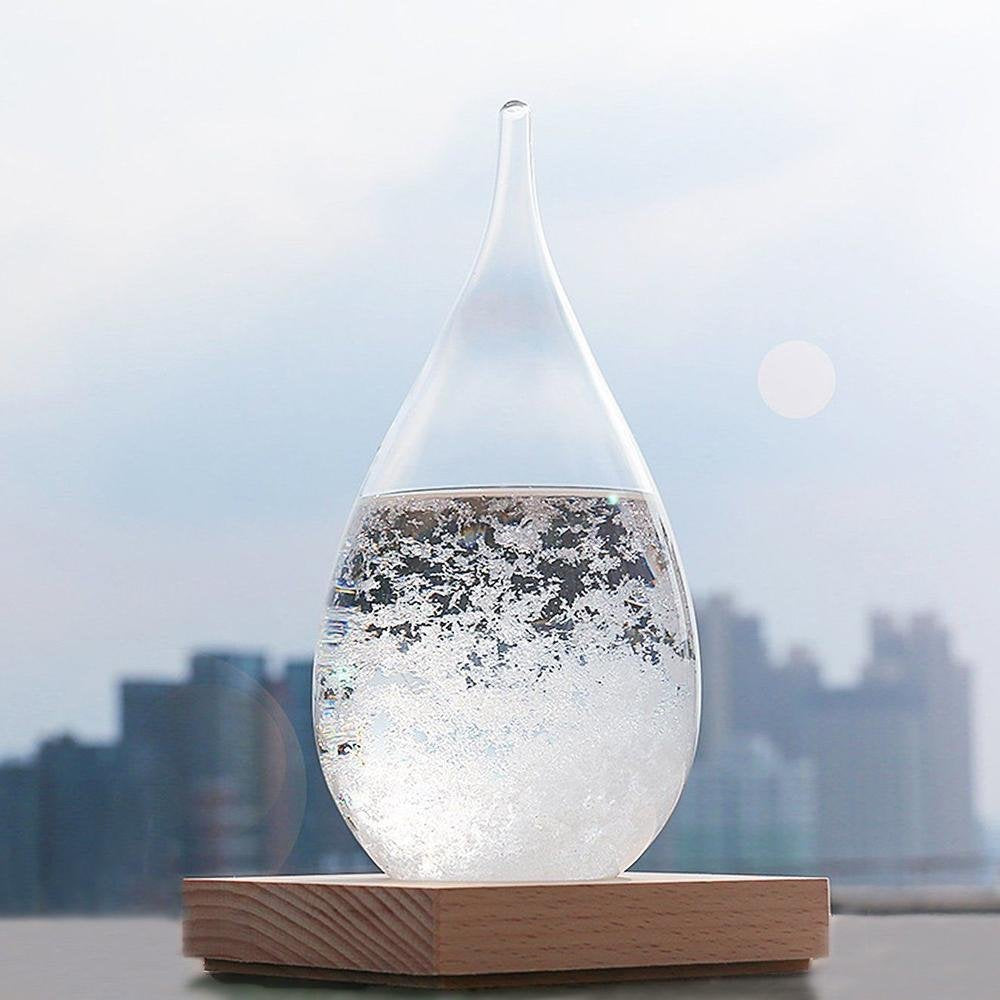 Modern Ambient Light with Wooden Base for Home Décor