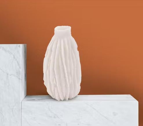 Modern Stone-Style Floral Vase for Home Décor
