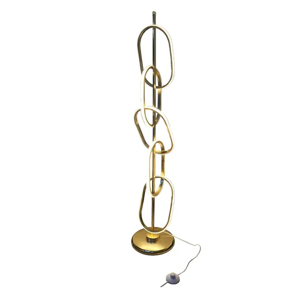 Sculptural Gold Accent Lighting for Living Room