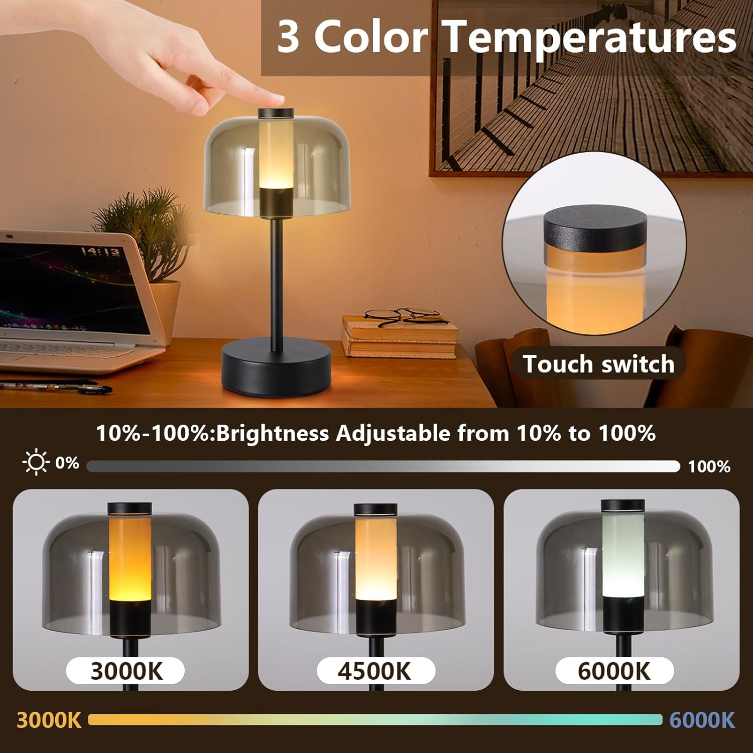 Minimalist Ambient Light for Bedside & Desk