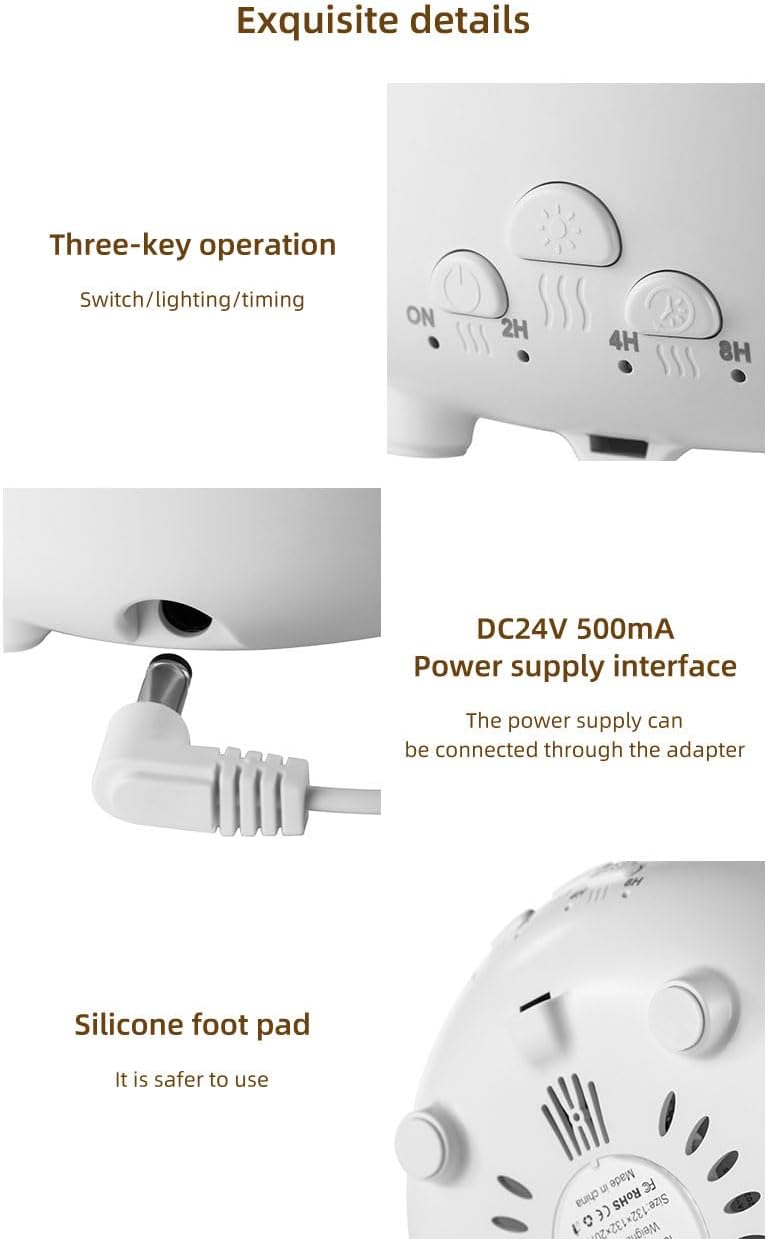 Ultrasonic Humidifier with Ambient LED Light