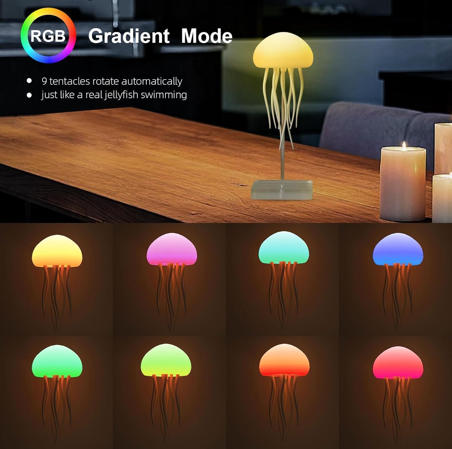 Color Changing Ambient Night Light for Home & Bedroom Décor