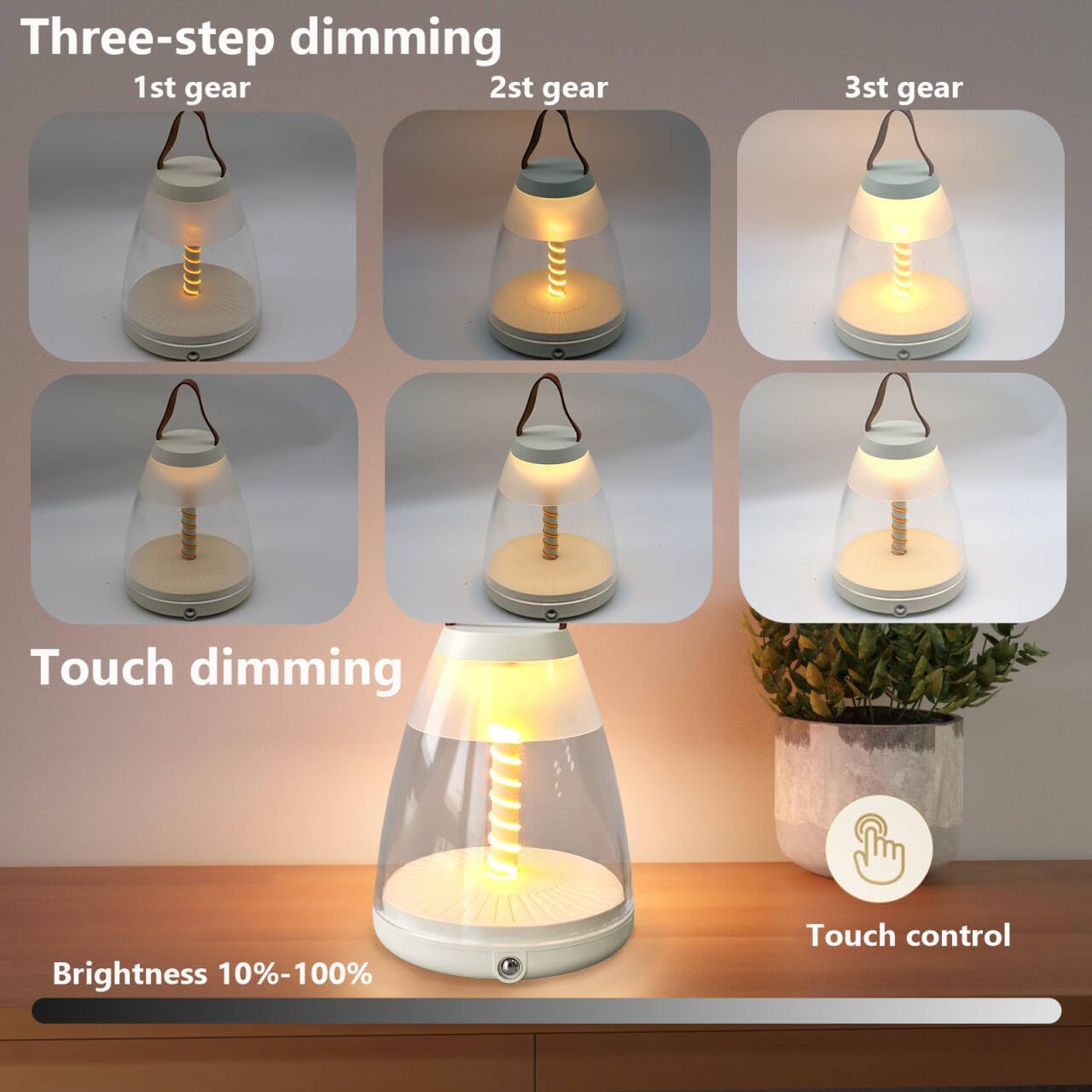 Modern Rechargeable Ambient Light for Indoor & Outdoor Use
