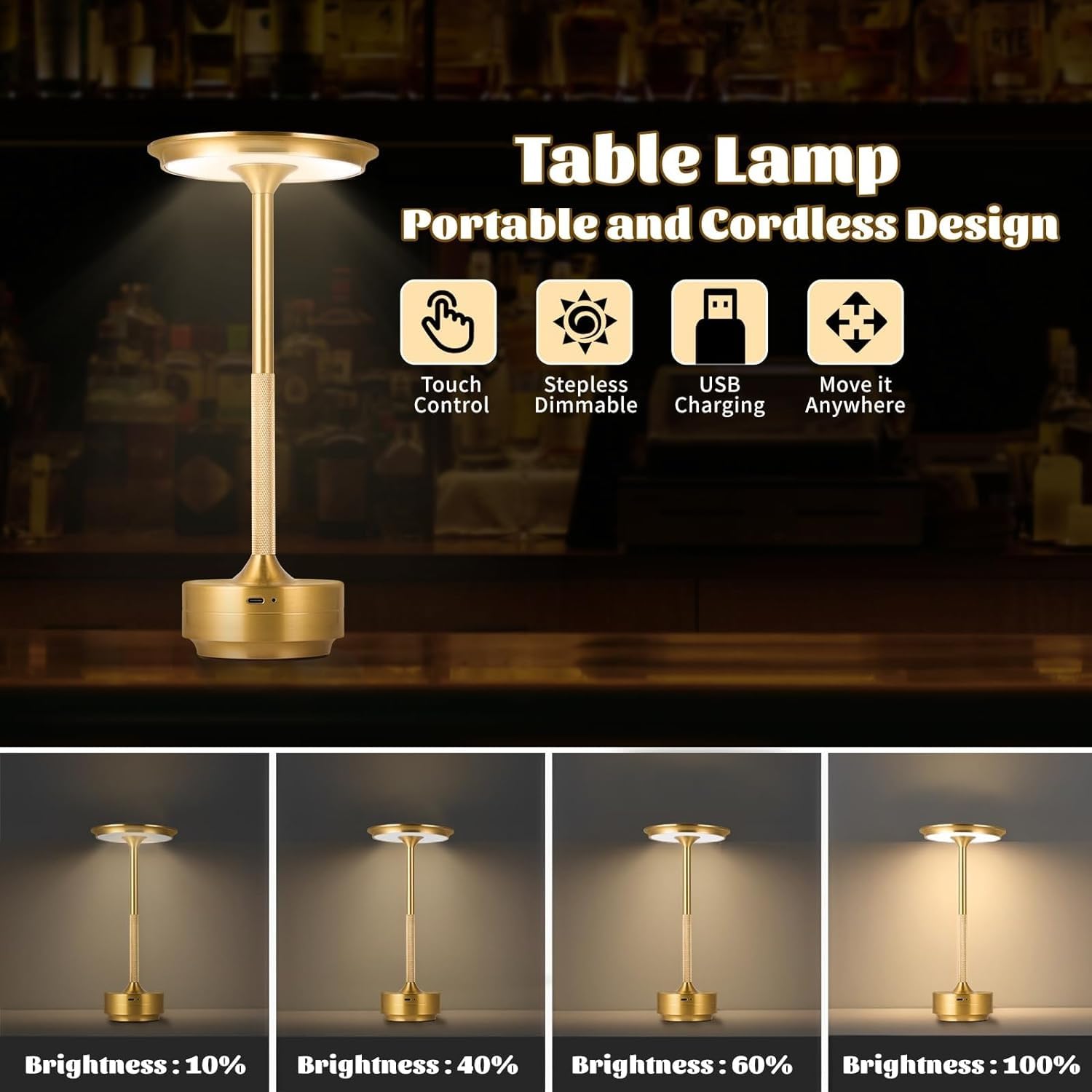 Minimalist Touch LED Accent Light for Home & Desk
