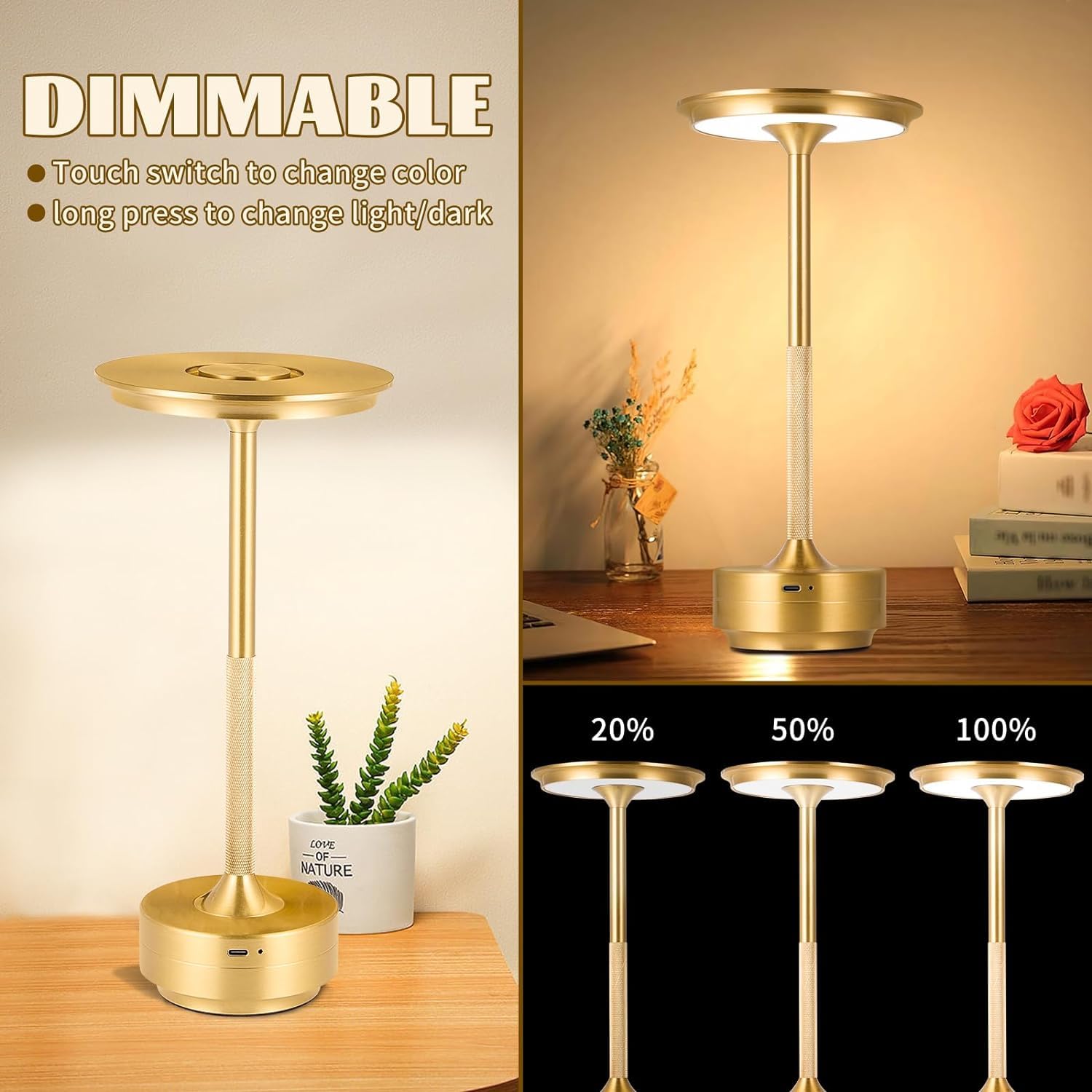 Minimalist Touch LED Accent Light for Home & Desk