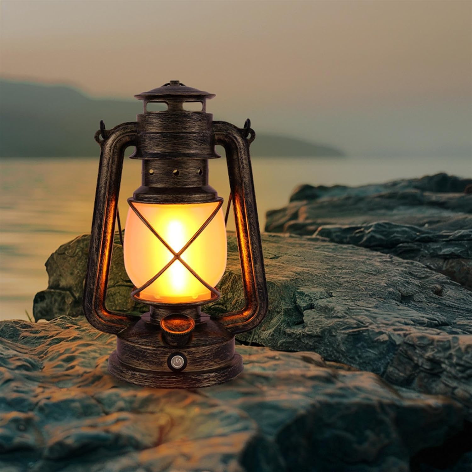 Rustic Antique-Style Ambient Light for Home Décor