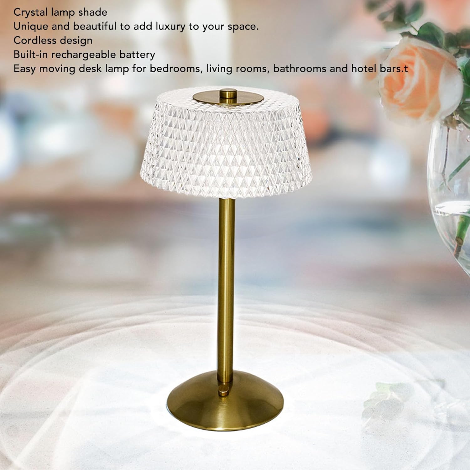 Elegant Gold Accent Bedside & Living Room Light