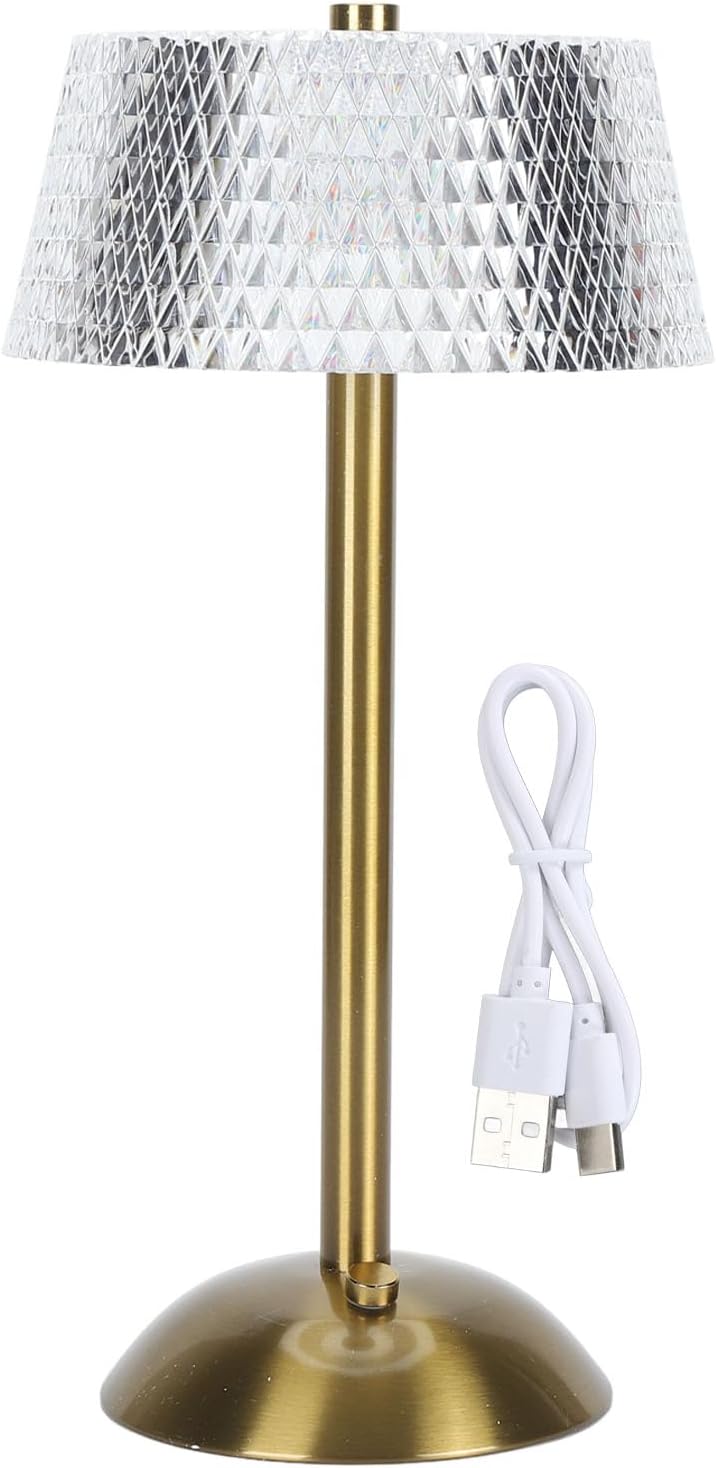 Elegant Gold Accent Bedside & Living Room Light