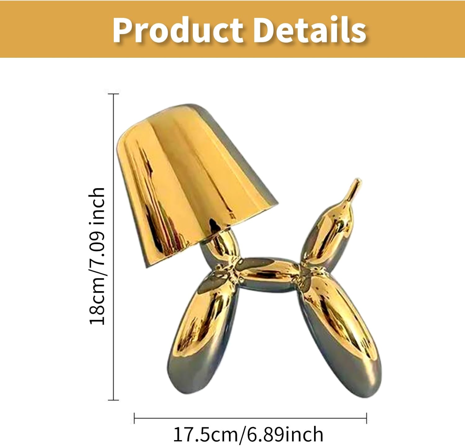Artistic Gold Accent LED Light for Modern Décor