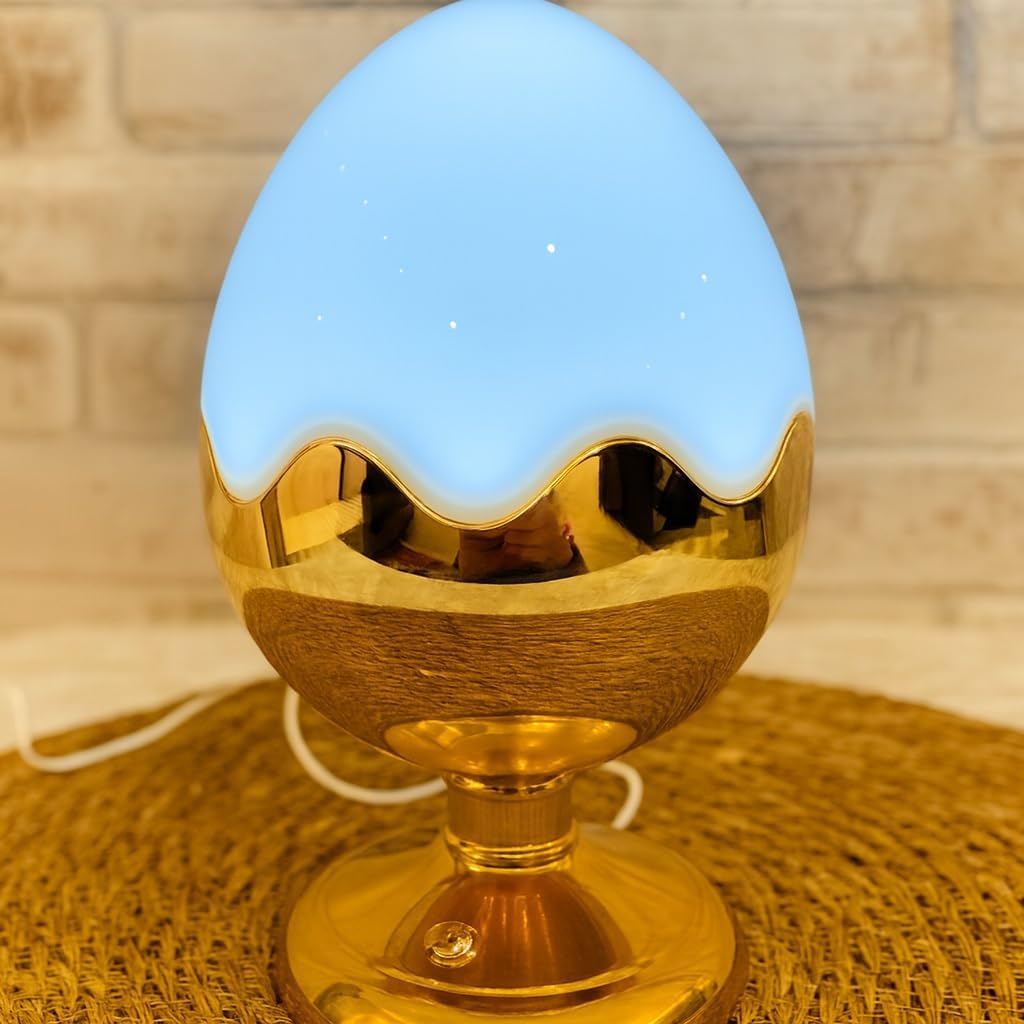 Minimalist Ambient LED Light with Gold Base