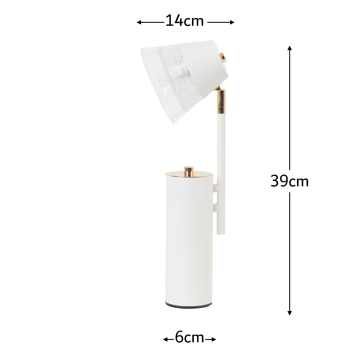 Minimalist White Desk & Bedside Light