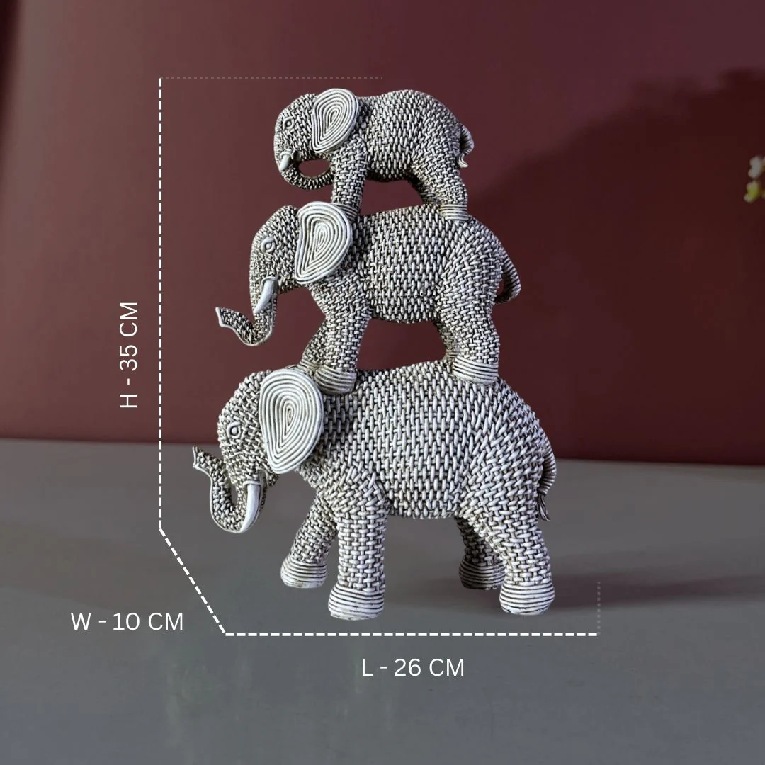 Symbolic Family Elephant Décor for Home & Office