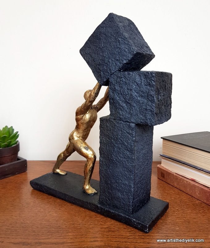 Inspirational Gold Figure Modern Office & Home Décor