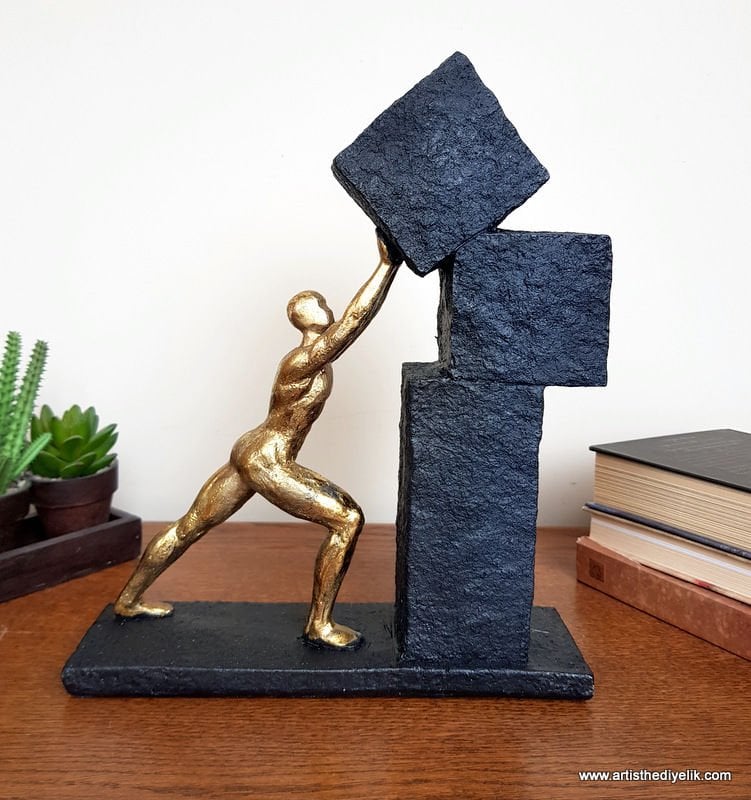 Inspirational Gold Figure Modern Office & Home Décor